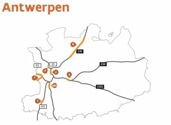 AWV Kondigt één Grote Werf Aan In 2024 Bij Ons: Werken Op E19 Tussen ...