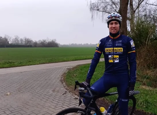 Toon Aerts op training in december 2024