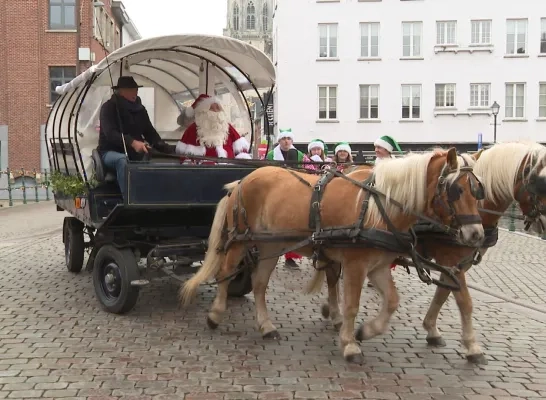 Aankomst kerstman Lier