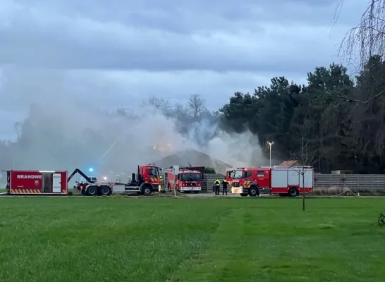 Brand in chalet in Geel