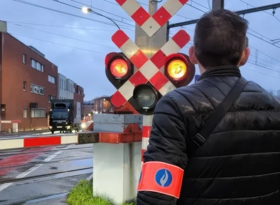 Controle overweg Bankstraat