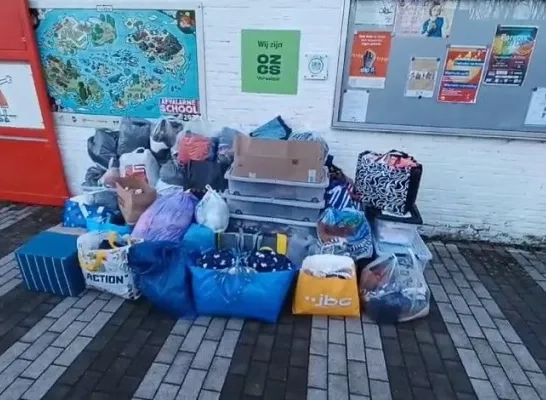 Kleding inzamelen Heilig Hartschool Sint-Katelijne-Waver