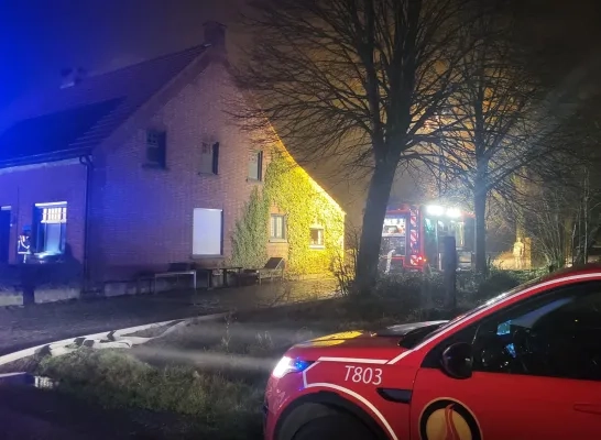 Brand in bijgebouw Baarle-Hertog