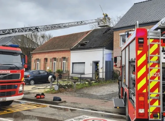 brand Meerhout huis onbewoonbaar