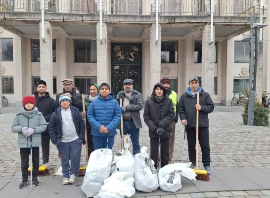 zwerfvuilactie jonge moslims Turnhout