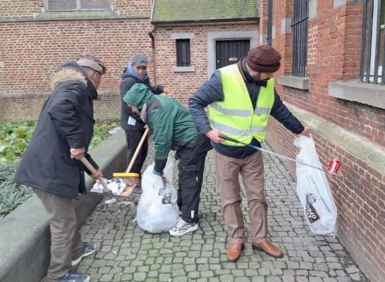 zwerfvuilactie jonge moslims Turnhout