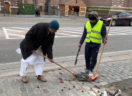 zwerfvuilactie jonge moslims Hoogstraten