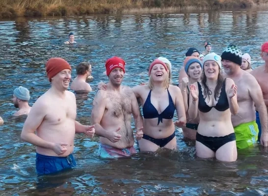 Nieuwjaarsduik Baalse Hei Turnhout 