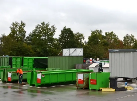 Recyclagepark containerpark sluiting 