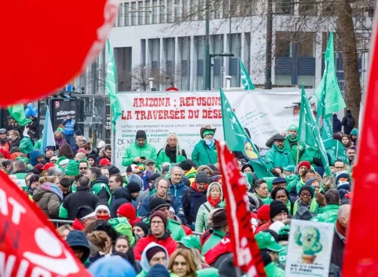 Vakbonden in Brussel