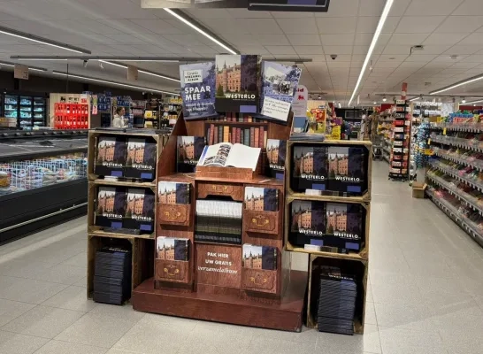 Stickerboek over Westerlo Delhaize en heemkring Ansfried