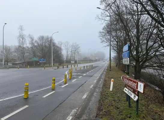 oprit afrit E34 snelweg Wechelderzande Lille rotonde