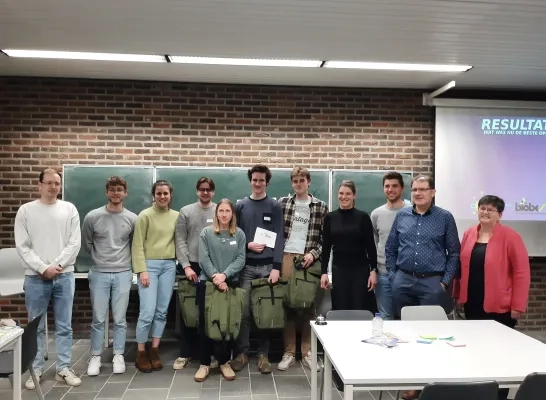 Geel ingenieurstudenten Biobest Hackathon KU Leuven