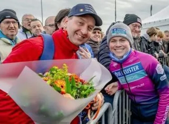 veldrijden bloemen supporter