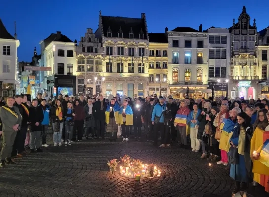 Wake voor Oekraïne in Mechelen