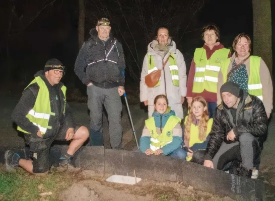 vrijwilligerspaddenoversteek gemeente Berlaar