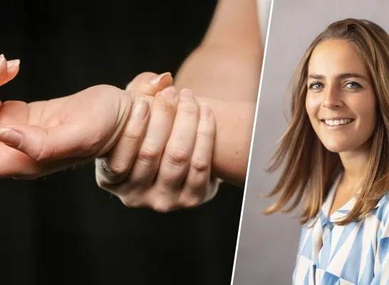Gewrichtspijn aan pols en diëtiste Claudia Luysterborg