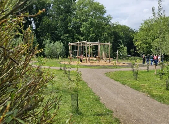 Nieuw bos in stadspark