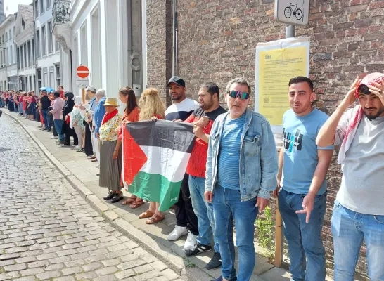 Rode lijn Gaza Lier solidariteit