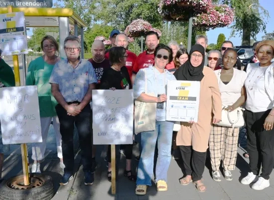Actie bushalte PVDA Willebroek