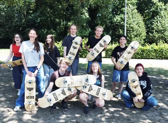 Nieuwe skateborden Speelplein De Speelbeer Bornem