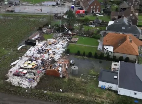 Luchtbeelden Tonen Grote Ravage Na Doortocht Van Windhoos | RTV