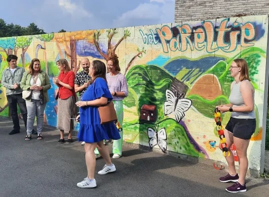 graffitimuur Het Pareltje kinderdagverblijf Westerlo