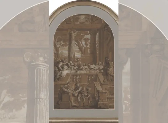 Ontwerptekening ‘Het Laatste Avondmaal’ van Quellinus na vier eeuwen terug in Mechelen