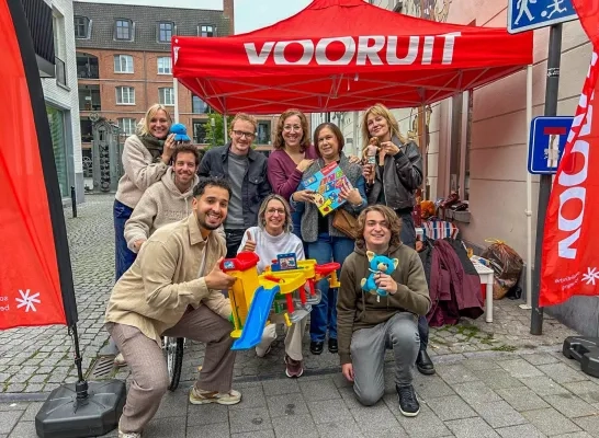 Vooruit Turnhout inzamelactie speelgoed kleding