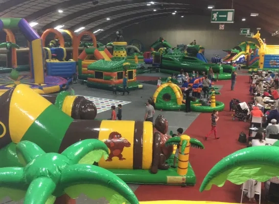 Jungle Jump binnenspeeltuin springkastelen Hulshout