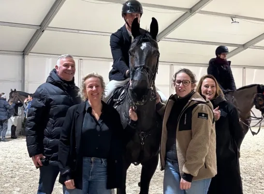 Jules Van Hoydonck tweede prijs KBC bank en verzekeringen op Jumping Mechelen