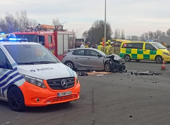 zwaar ongeval A12 Breendonk kruispunt Duvel Moortgat