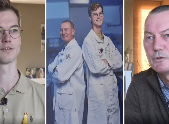 zoon doet onderzoek naar hersenkanker vader