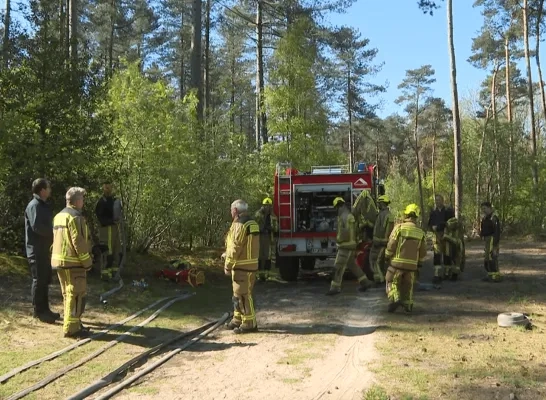 Brandweerzone Kempen oefent op bosbrandscenario's