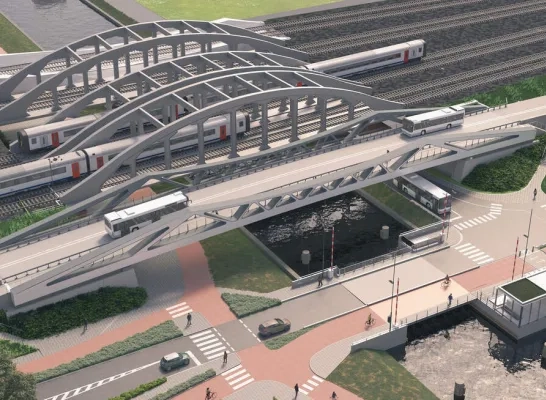 OV-brug Mechelen over Leuvense Vaart