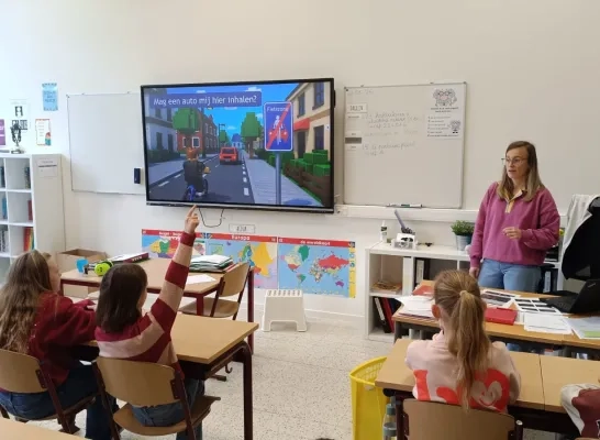 Roblox in de klas als verkeersles