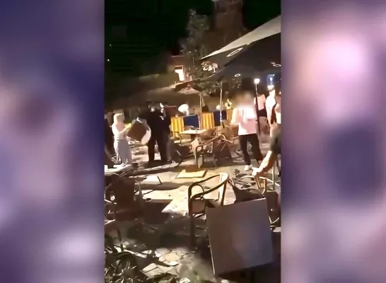 foto vechtpartij Heist-op-den-Berg café