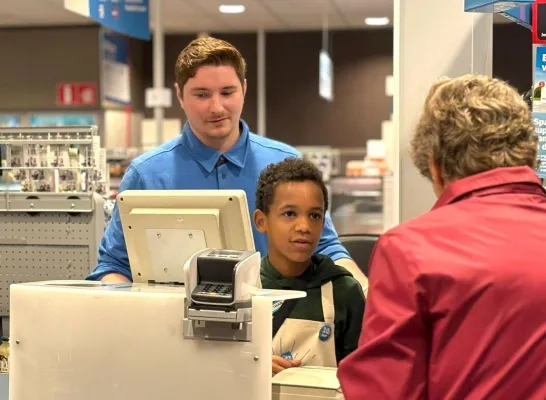 leerlingen  bij albert heijn