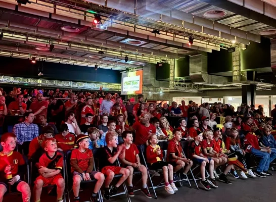 Fans van de Rode Duivels verzamelen in Klein Boom in Putte