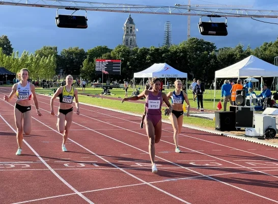 atletiek vrouwen 100 meter Lyra-Lierse meeting