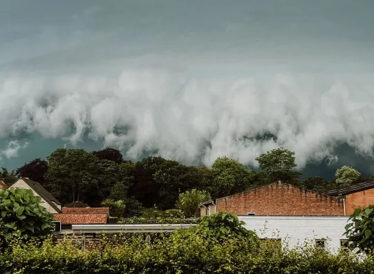 Onweer dreigende lucht