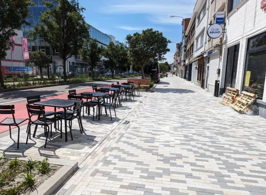 Terraszone Zandpoortvest Mechelen horeca 