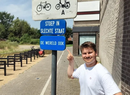 nutteloze borden wandeling toerisme Geel