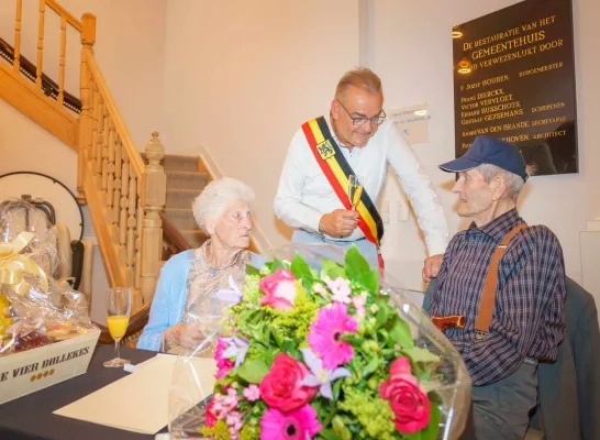 albasten huwelijk 75 jaar getrouwd in Berlaar