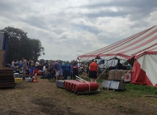 Chiro Retie O's Agnes kamp getroffen door onweer