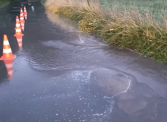 gesprongen waterleiding Westerlo Heultje