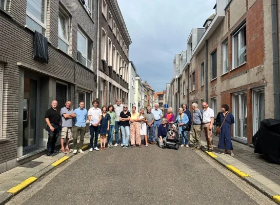 Lange Nieuwstraat Mechelen protest tweerichting