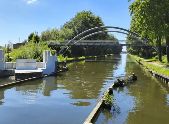 Turnhout: brugpijlers bels lijntje wit geverfd door vandalen