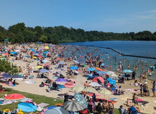 De Nekker recreatiedomein Mechelen strand water