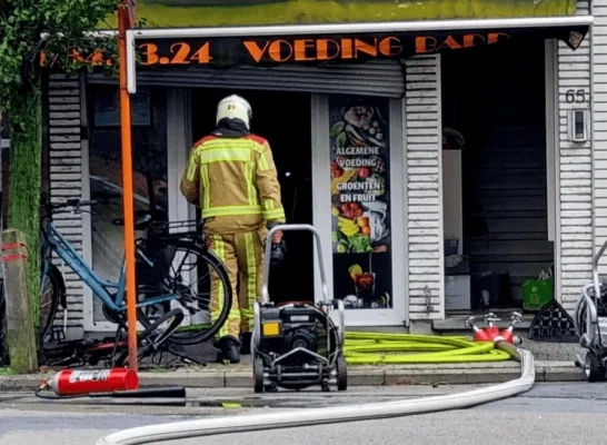 Brand bakkerij en voedingswinkel Badr Mechelen